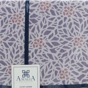 AMALIA HOME COLLECTION DUVET COVER 104"x92" 320 TC Jacquard 100% Cotton‎